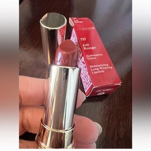 Clarins Joli Rouge in Spicy Cinnamon 737 lipstick new full size box